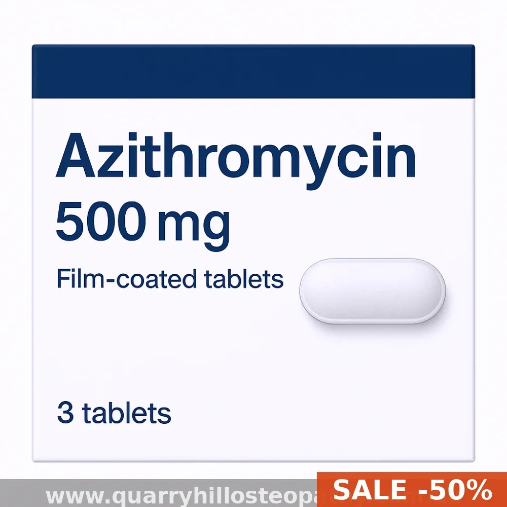 Azithromycin (Zithromax) 500mg Online in Melbourne — From $0.71 Per Pill